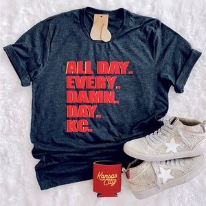 All. Day. KC. Puff Print Tee